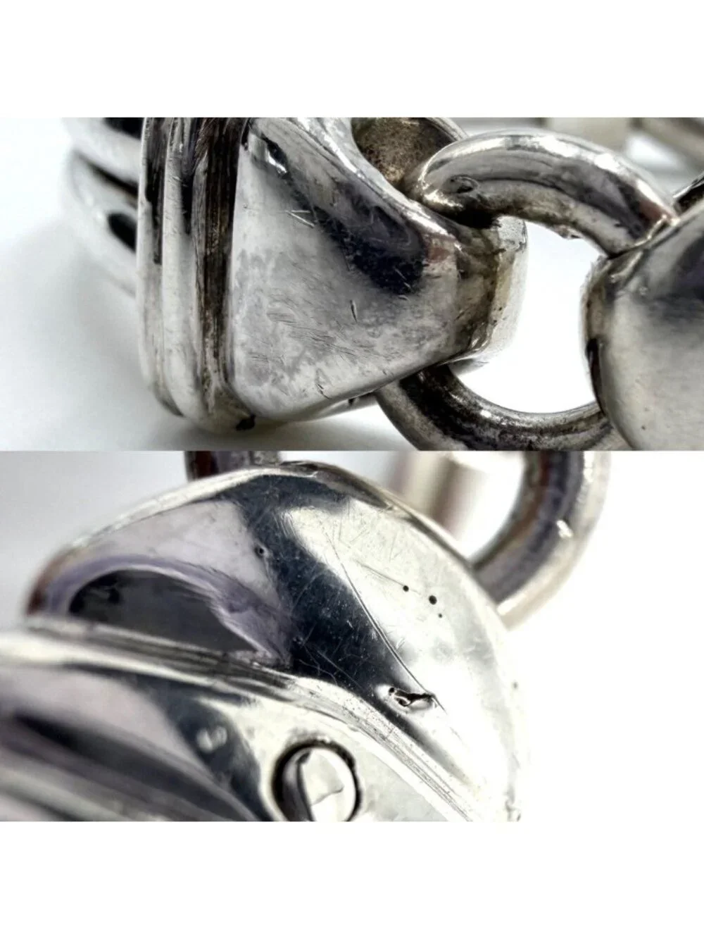 Tiffany & Co Bangle Double Loop Combination Bracelet 18k YG 925 Sterling Silver